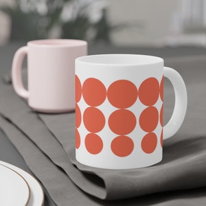 Orange Pyrex Dots Vintage Pyrex Pattern 60s Pyrex Inspired Vintage Orange Rare Pyrex Rare Dots Pyrex Mug 11oz