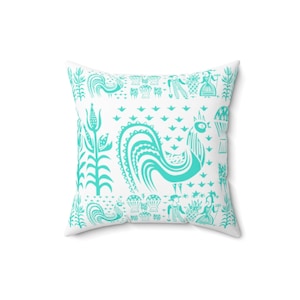 Pyrex Inspired Pyrex Butterprint Pyrex Vintage Blue Amish Butterprint Pyrex Vintage Rare Pyrex Rare 70s Faux Suede Square Pillow Case