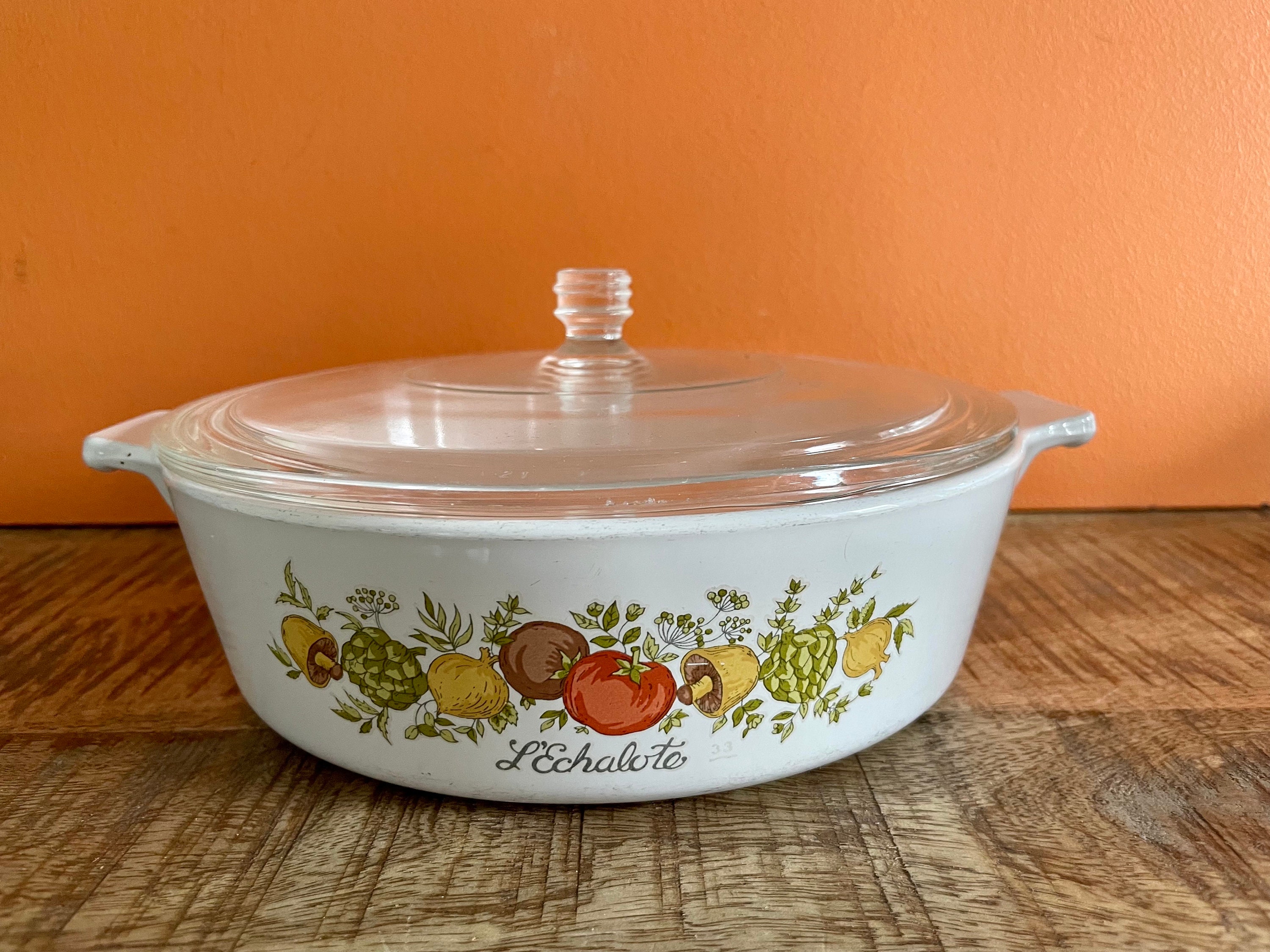 CORNING WARE／キャセロール Vintage Corning Ware Spice of Life Casserole, 1 Qt Round Dutch