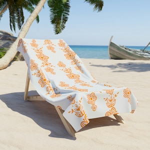 FENDI monogram-print beach towel - Yellow