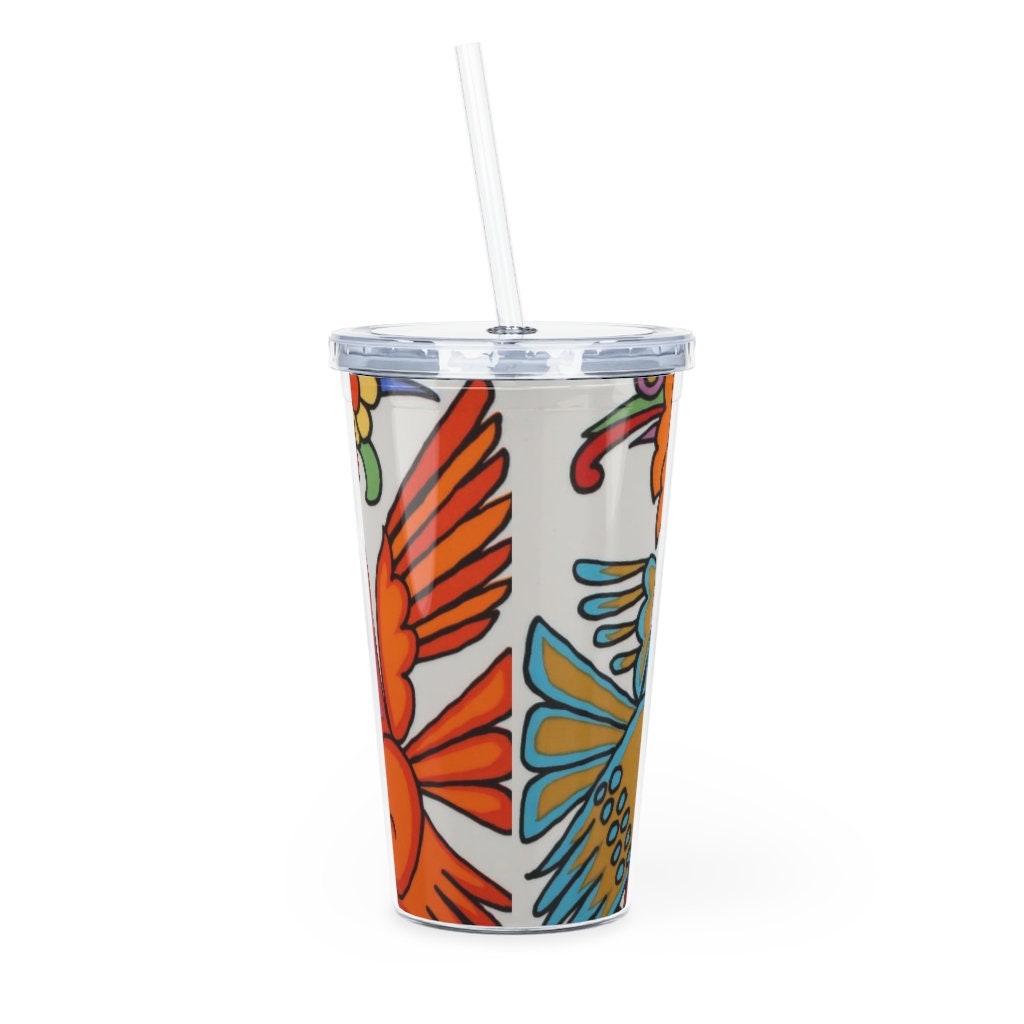 Lovely inspired by Villeroy Boch Acapulco Design Villeroy and Boch Decor Villeroy Boch Acapulco Pattern Plastic Tumbler with Straw
