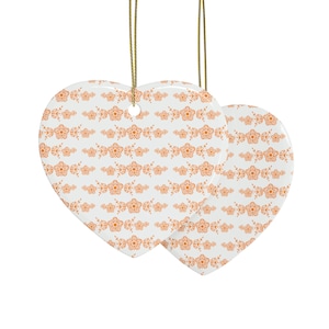 Pyrex Butterfly Gold Inspired Ceramic Ornaments (1pcs, 5pcs, 10pcs, 20pcs) in 5 shapes: star, heart, round, tree, and oval