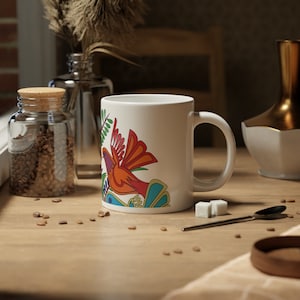 Villeroy und Boch Acapulco Inspired Repro Pigeon Tasse. Villeroy Boch Acapulco Muster Villeroy and Boch Keramik Kaffee Jumbo Tasse