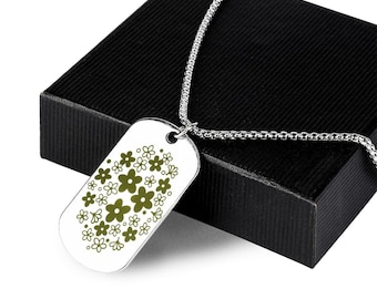Vintage Spring Blossom Green Pendant Necklace – Crazy Daisy Corelle Pyrex Inspired