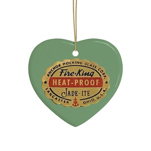 Fire-King Jadeite Ceramic Ornament – Vintage Kitchenware Reproduction
