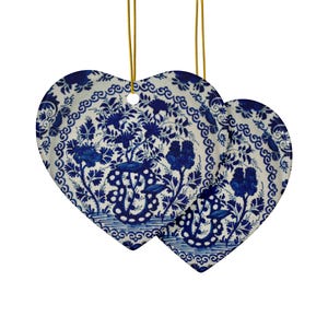 Christmas ornament Delft blue porcelain Ceramic Ornaments (1pc, 3pcs, 5pcs, 10pcs) Dutch Delftware delfts Blue Christmas Ornaments