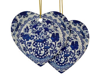 Christmas ornament Delft blue porcelain Ceramic Ornaments (1pc, 3pcs, 5pcs, 10pcs) Dutch Delftware delfts Blue Christmas Ornaments