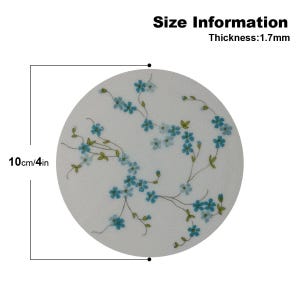 6x French Pyrex Arcopal Myosotis (Forget-Me-Nots) Coasters: Nostalgic Charm for Your Home. Vintage Arcopal Made In France Arcopal Veronica