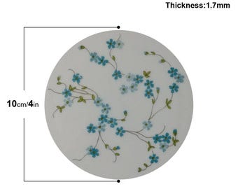 6 ASSIETTES PLATES Veronica Myosotis Vintage arcopal 23 cm EUR 12,00