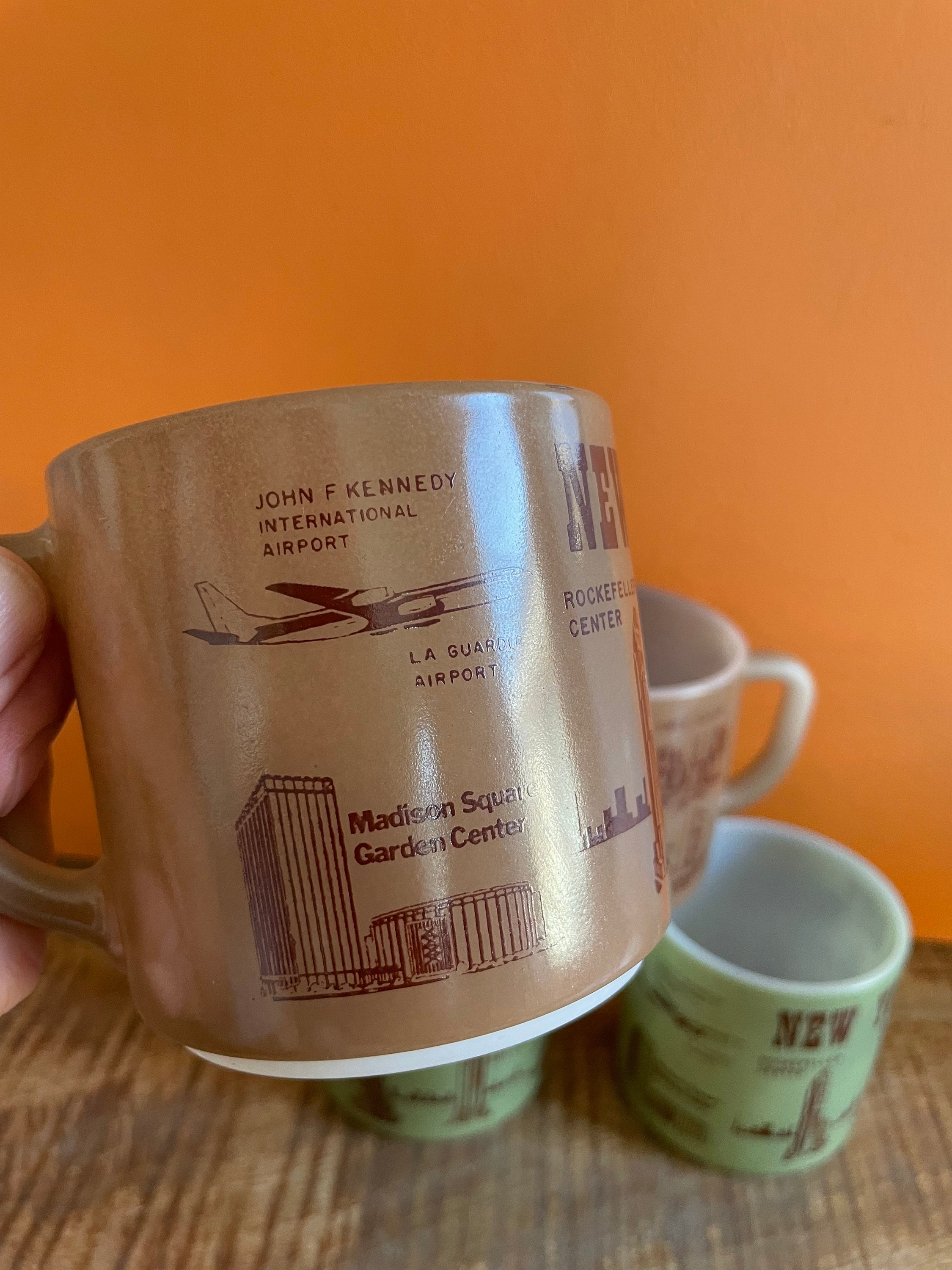 Vintage Federal Glass Milk Glass Souvenir Mug, 60s and 70s