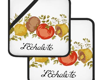 Spice of Life Pot Holders (Set of 2), Vintage Corningware Kitchen Decor