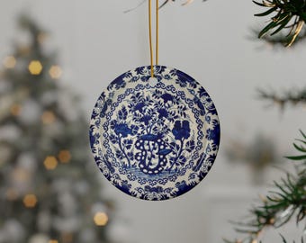 オランダ　デルフト焼き　幸運を呼ぶ　月と天使の陶器オーナメント オランダ デルフト焼き 幸運を呼ぶ 月と天使の陶器オーナメント - メルカリ