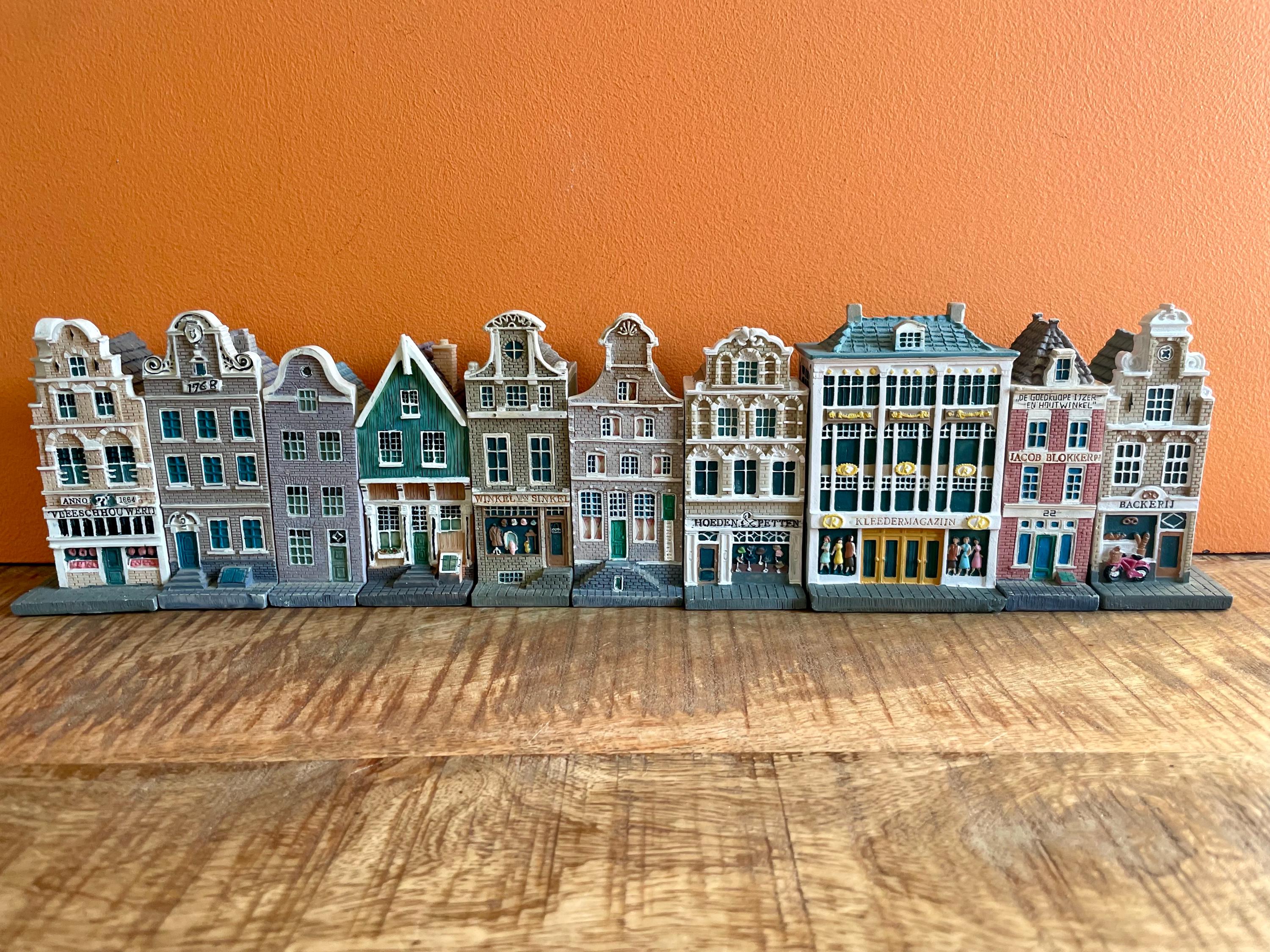 オランダ　ミニチュアハウス 10点セット オランダ ミニチュアハウス 10点セット オランダ ミニチュアハウス 10