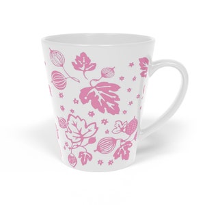 Pyrex Inspiriert Rosa Stachelbeere Pyrex Foulard Pyrex Vintage Pink Pyrex Vintage Rare Pyrex Rare Stachelbeere Pyrex Vintage 70er Latte Tasse, 12oz