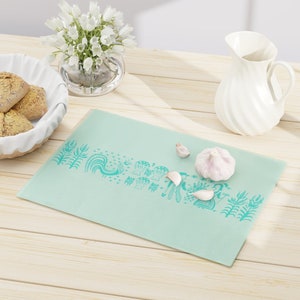 Turquoise Pyrex Vintage Pyrex Butterprint 70s Pyrex Pattern Cutting Board Vintage Corelle Butterprint Pyrex Amish Butterprint Cutting Board