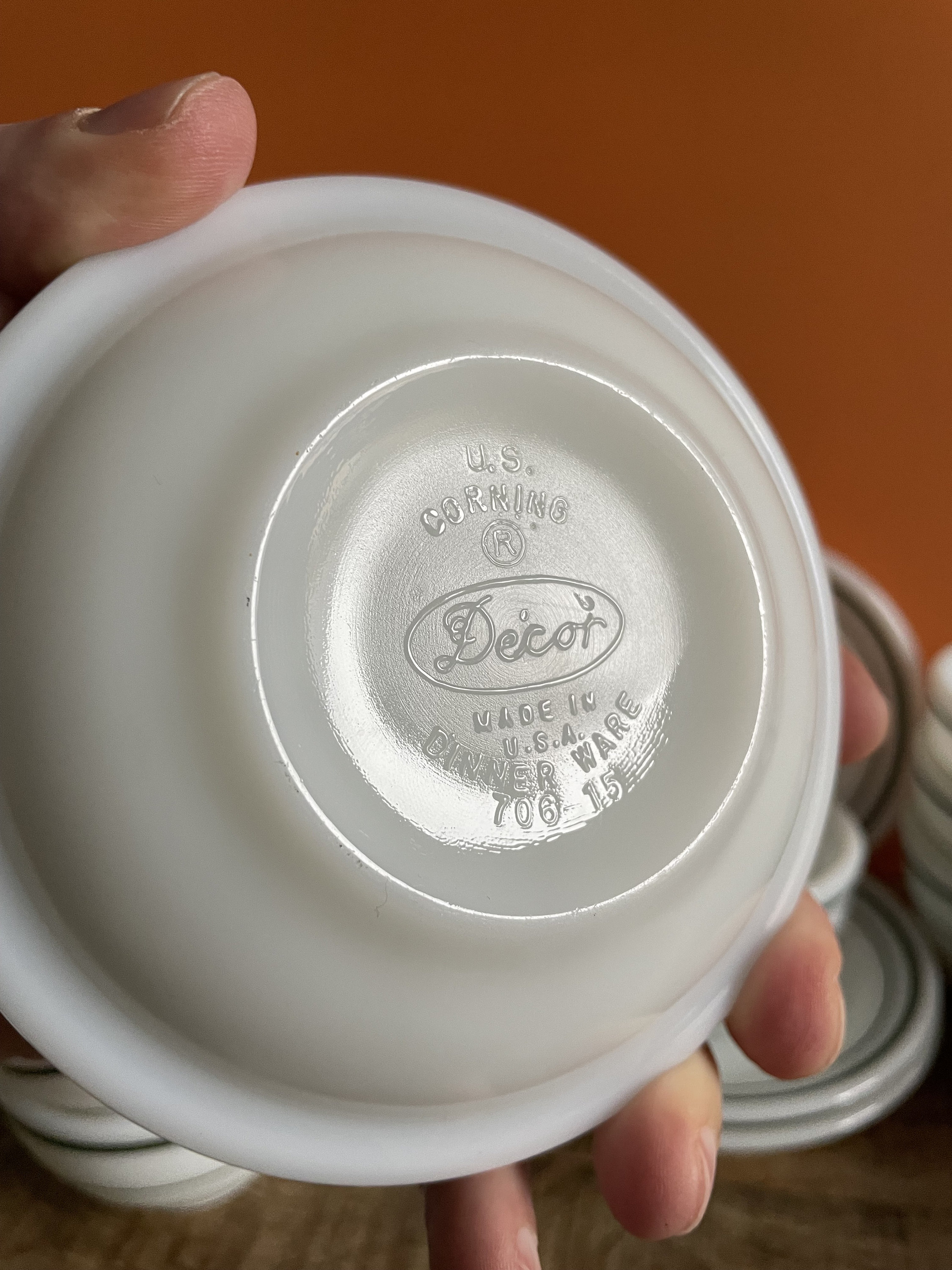 vintageゴブレット グリーン 耐熱 パイレックス CORNING RARE Pyrex Tableware by Corning Restaurant Dinner Ware Set