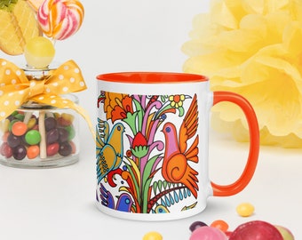 Acapulco Villeroy en Boch Mok mit Kleur binnen. Villeroy en Boch Kerstcadeau Villeroy en Boch Acapulco Villeroy Kerstcadeau