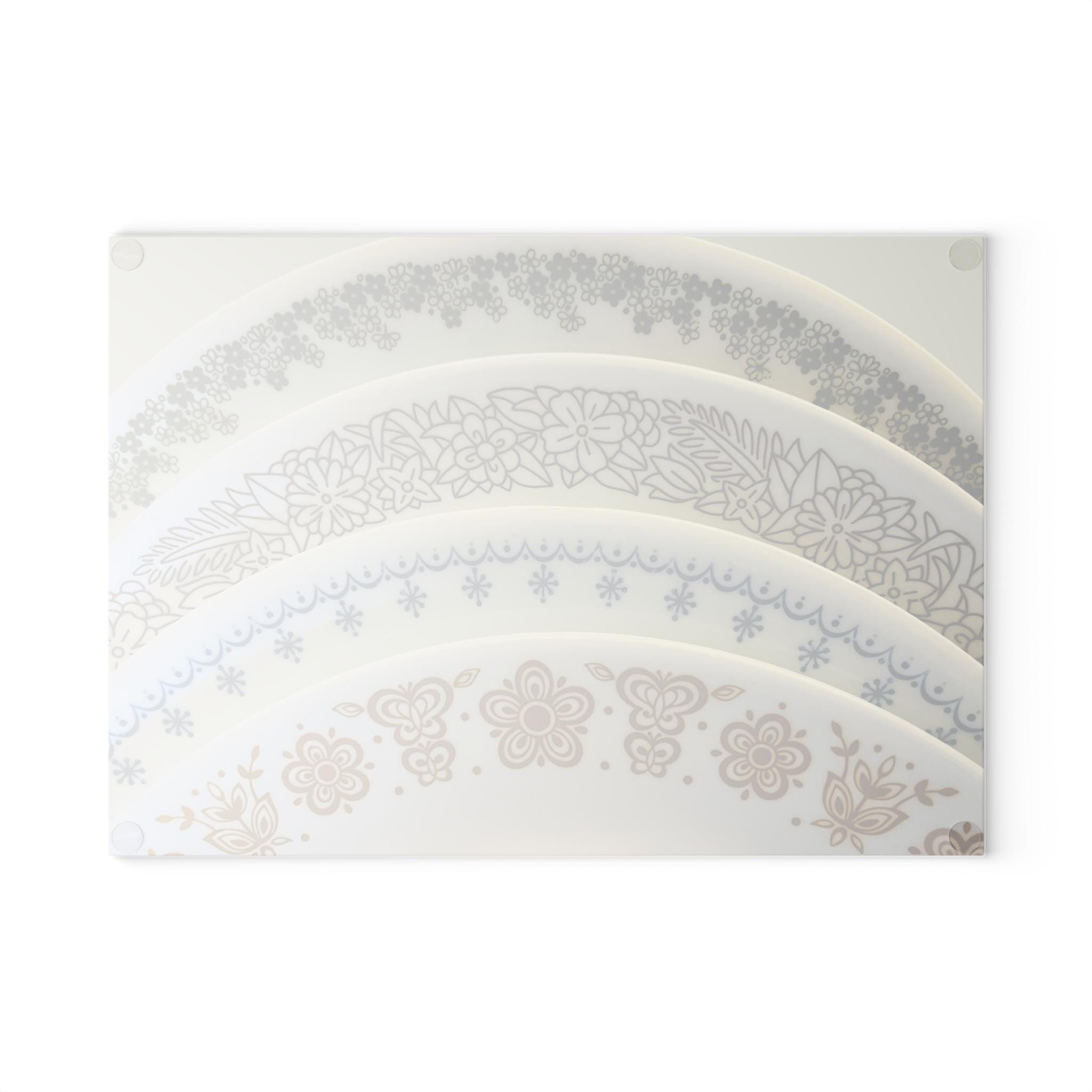 ヴィンテージ風強化ガラスカッティングボード - パイレックス