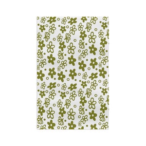 Spring Blossom Corelle Crazy Daisy Pyrex Towel, Spring Blossom Green Vintage Corelle - Vintage Pyrex Green Pyrex Vintage Kitchen Tea Towel