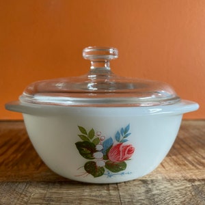 ZELDZAME 8oz braadpan JAJ Pyrex Cottage Rose mini braadpan. Vintage JaJ Pyrex JaJ Engeland. Pyrex Ovenschaal 501 Zeldzame Pyrex HTF 1970