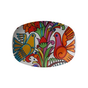 Acapulco Villeroy and Boch Pattern Inspired Serving Platter 10x14&quot;. Lovely Villeroy Boch Acapulco Pattern Villeroy and Boch Serving Platter