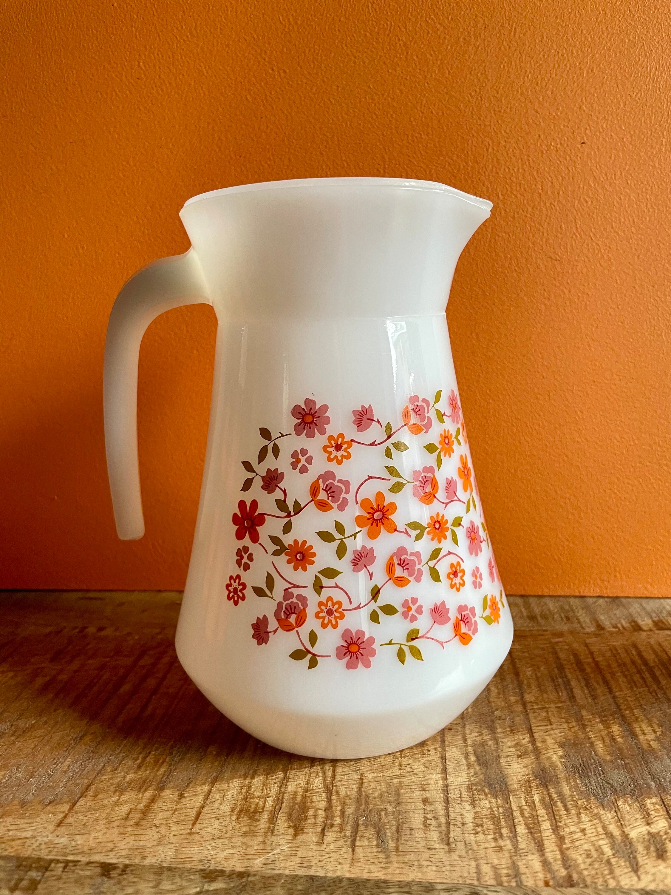 Lot De 5 Pièces De Forme Arcopal – Modèle Scania Petit Motif Fleur – Vintage