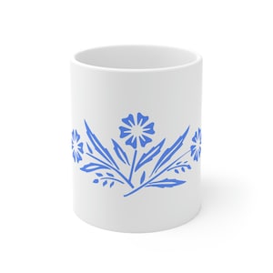 Corningware Blue Cornflower Inspired Vintage Corningware Cornflower Corning Ware Blue Corning Cornflower Blue Vintage 11oz Kubek