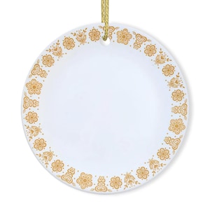 Fjärilsguldprydnad – Vintage Corelle