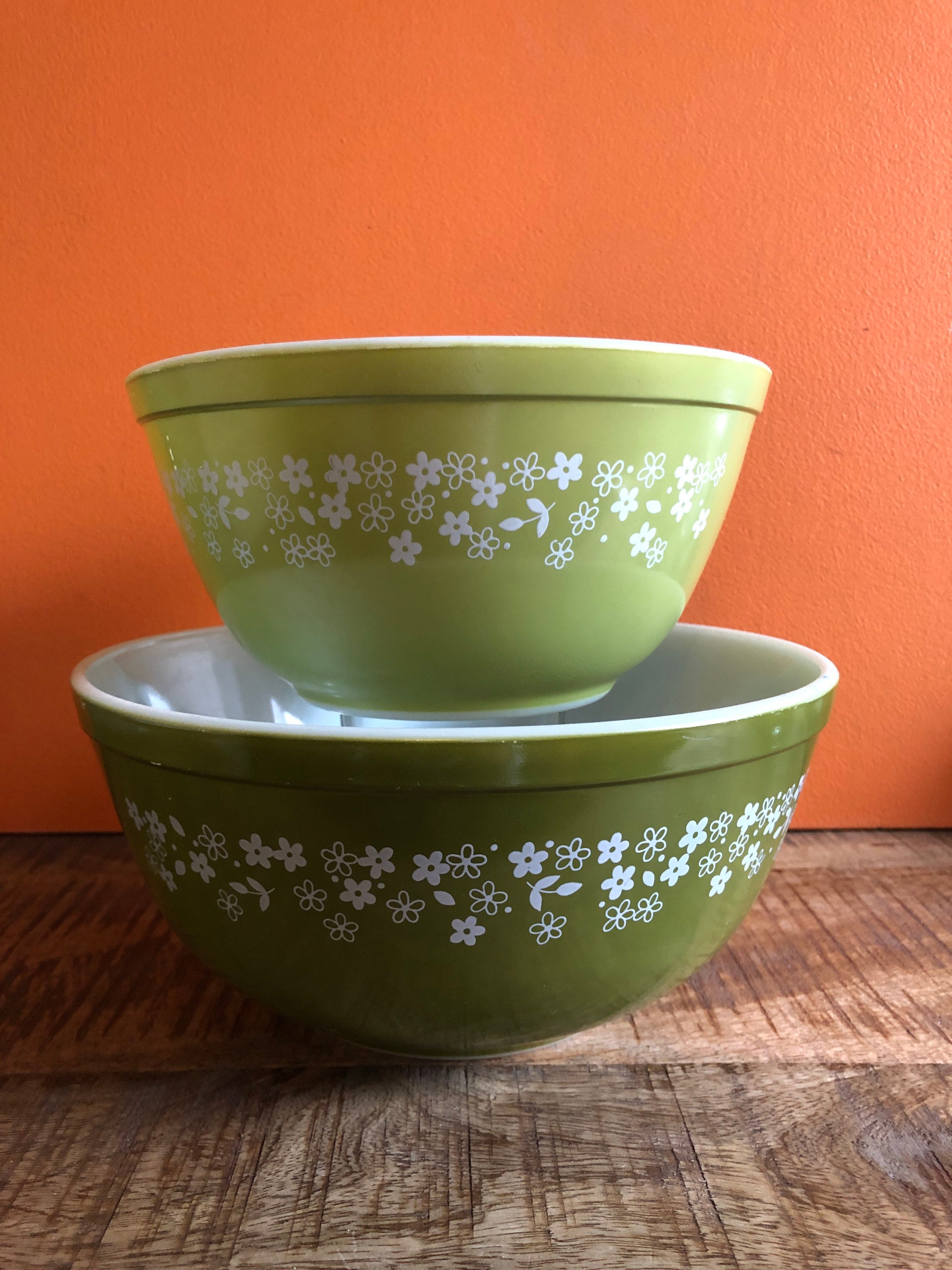 Spring Blossom Corelle Crazy Daisy Pyrex Mixing Bowls Spring