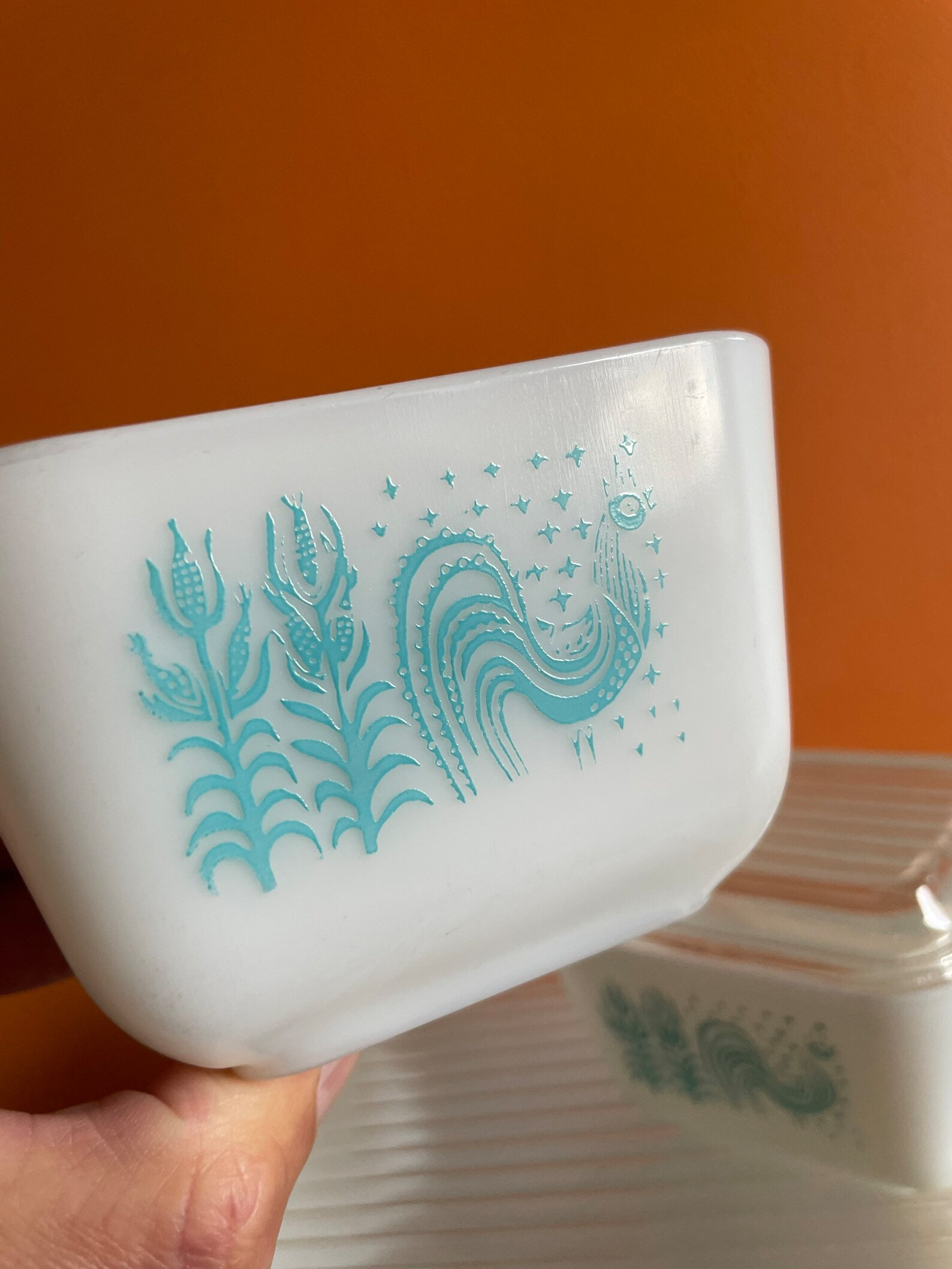 Vintage Turquoise Butterprint Pyrex Fridgie Set (3-piece) - Etsy