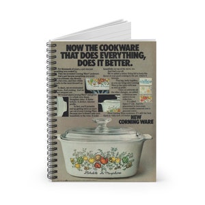 Corningware Spice O&#39; Life Vintage Corning Ware Notebook for your Corning Casseroles or Bowls - Corning Ware Spice Of Life L&#39;Echalote