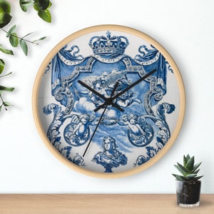 Netherland Holland Porcelain Inspired Delft Blue Christmas Netherlands Gifts Blauw Delft Wall Clock Delft Blue Wall Clock Nederland