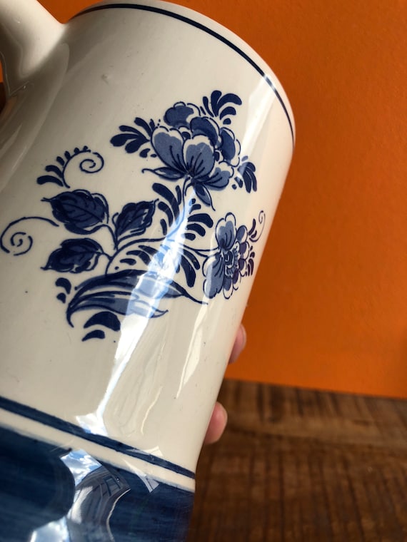 Delfts Blauw Beer Tankard, Dutch Windmill Porcelain Jug - Etsy