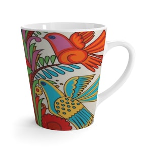 Acapulco Villeroy und Boch - Acapulco Villeroy et Boch Muster inspirierte Latte Tasse. Villeroy Boch Acapulco Decor Villeroy and Boch Latte Tasse