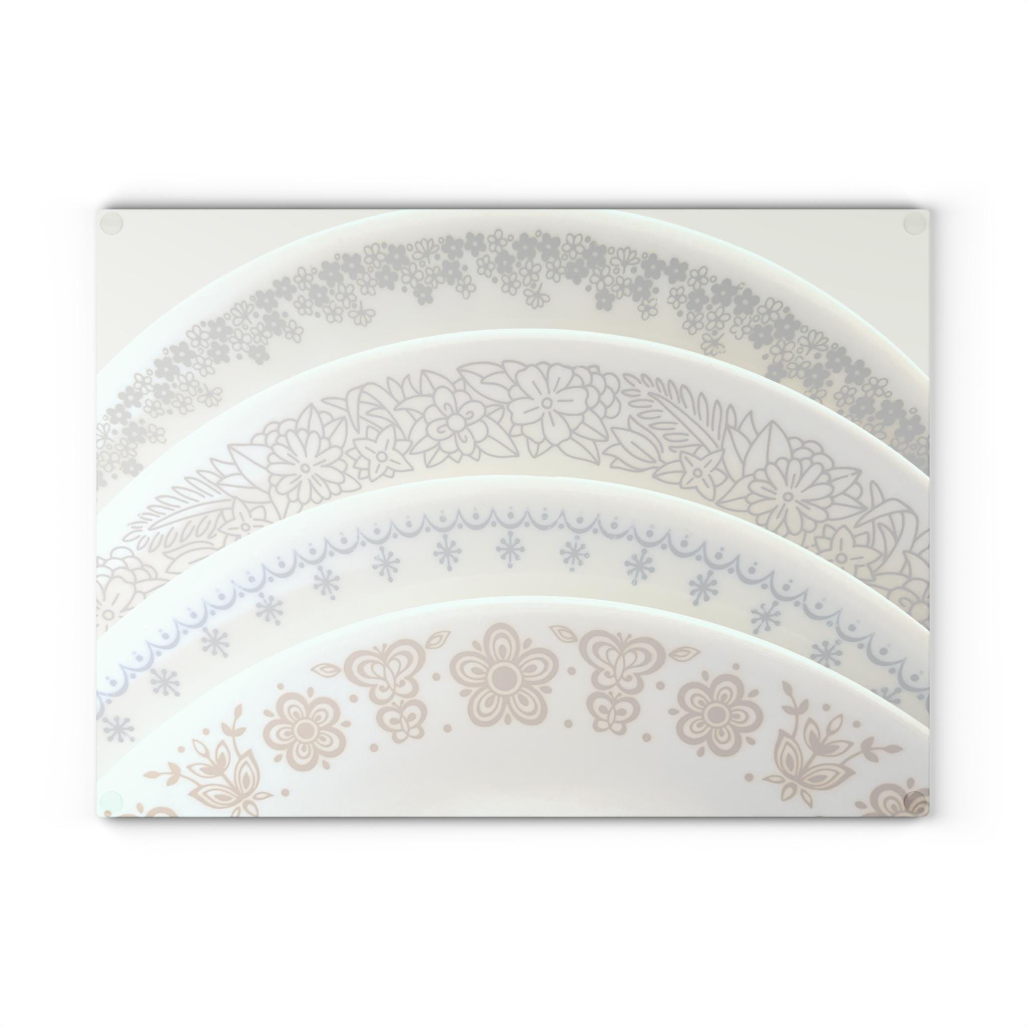 ヴィンテージ カッティングボード ヴィンテージ風強化ガラスカッティングボード - パイレックス