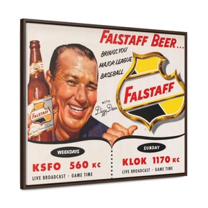 Vintage Falstaff Beer Advertisement Canvas Print Gallery Canvas Vintage Beer Advertisement Vintage Kitchen. Take Me Out to the Ballgame
