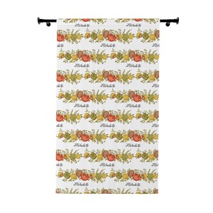 Spice of Life Curtain: Vintage Corningware Design, Blackout Polyester image 2