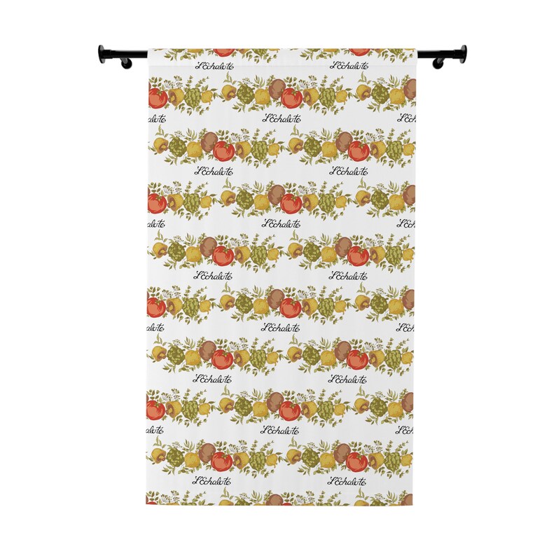 Spice of Life Curtain: Vintage Corningware Design, Blackout Polyester image 2
