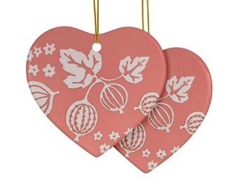 Pyrex Pink Gooseberry Inspired Ceramic Ornaments (1pc, 3pcs, 5pcs, 10pcs)