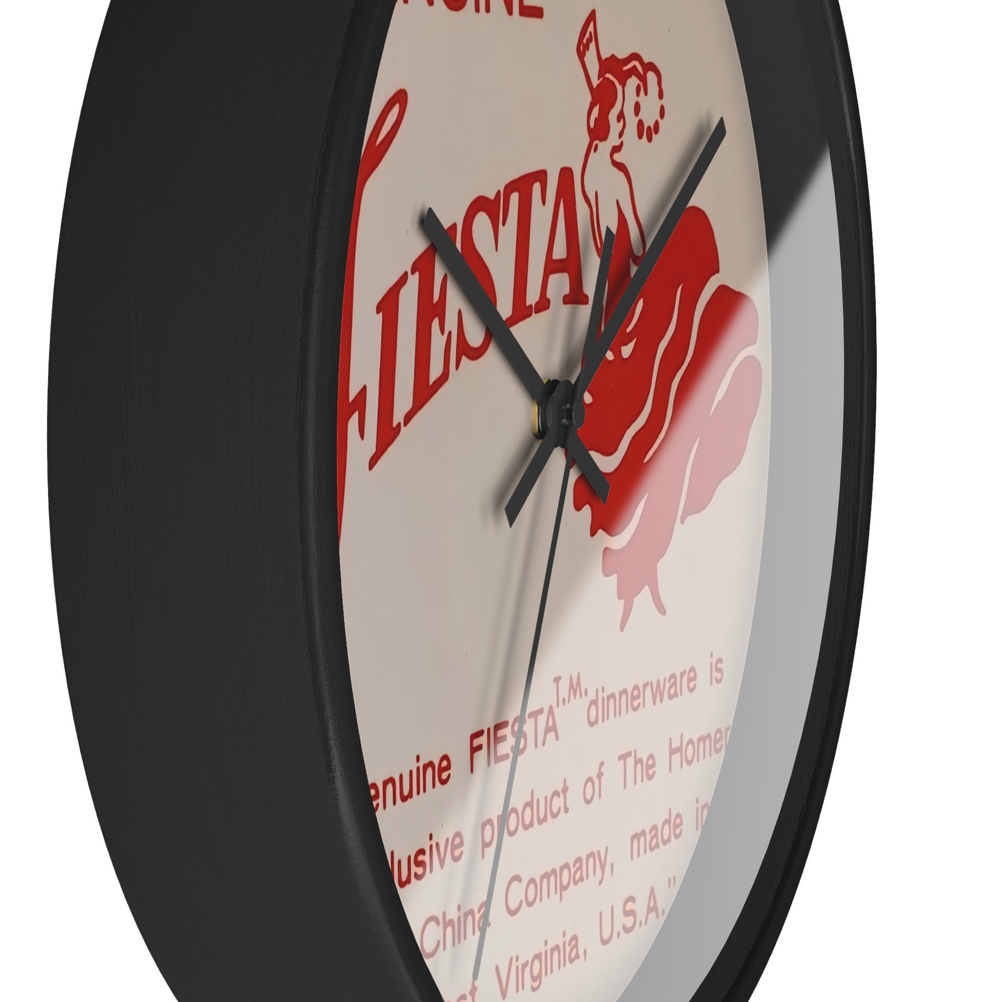 Fiesta Ware Inspired Wall Clock. Great Gift for Fiestaware Collector Unique Old Fiesta Ware Logo Inspired Wall Clock Gift for Mom Etsy