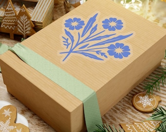 Adesivo Corningware Blue Fiordaliso – Decorazione da cucina retrò