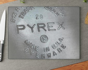 Vintage Pyrex Inspired Glass Cutting Board