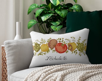 Spice of Life Lumbar Pillow, Corningware Inspired Design