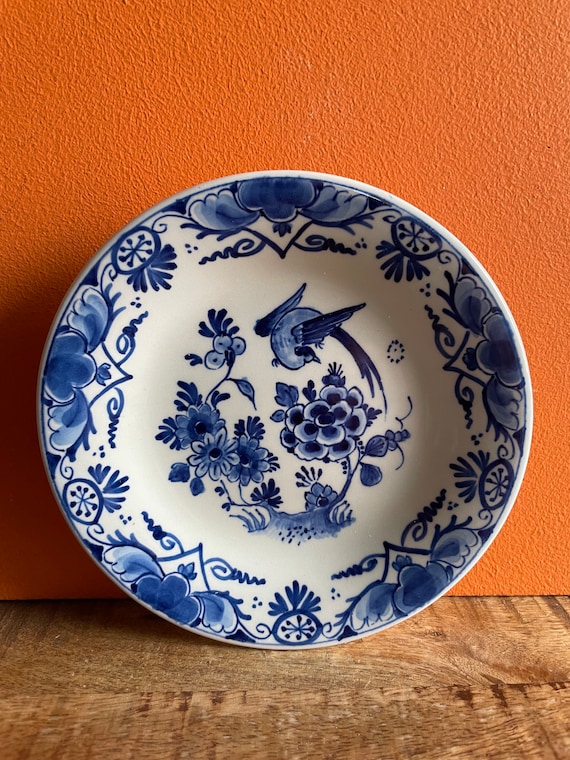  Delft フラワーモチーフ プレート 1905年製 Delft フラワーモチーフ プレート 1905年製 Delft フラワーモチーフ