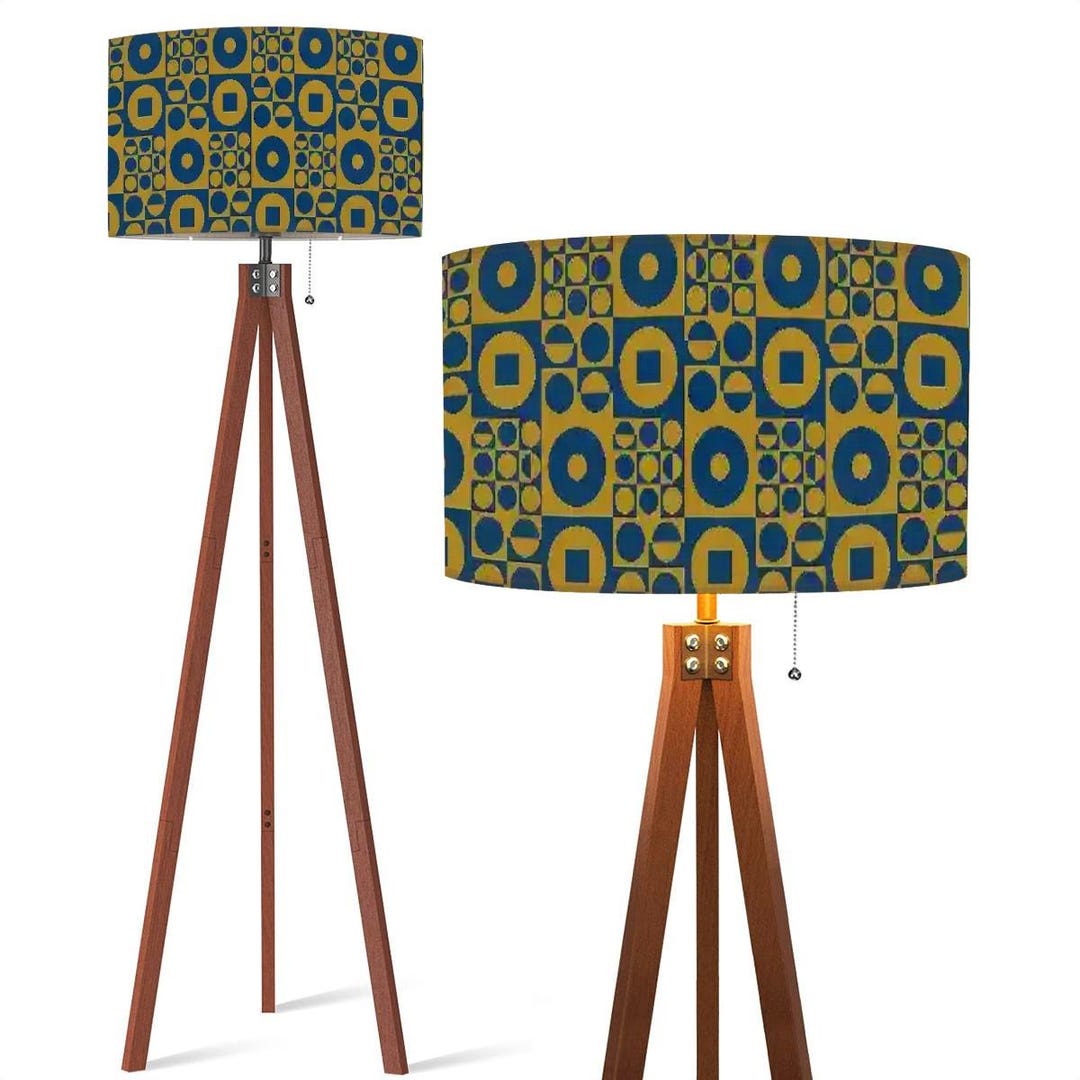 IDÉE　TRIPOD FLOOR LAMP　IDÉE Retro 70s Psychedelic Tripod Floor Lamp – Vibrant & Funky Mid