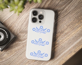 Corningware Blue Cornflower Phone Case - Vintage Kitchen Design