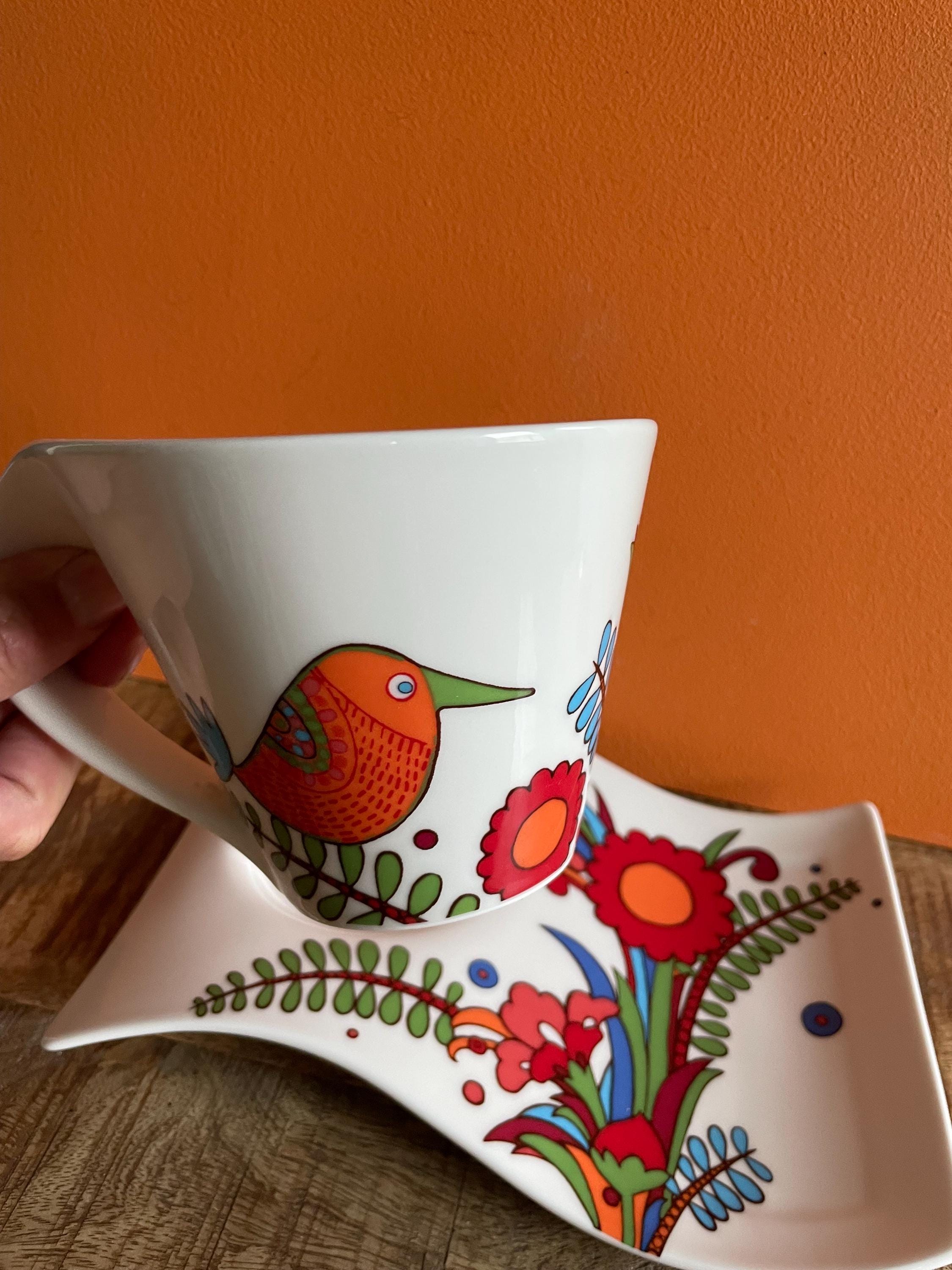 Villeroy & Boch Acapulco Cup and Saucer Set - Vintage Newwave Tea