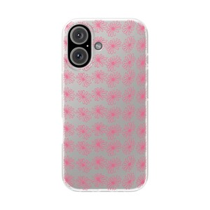ヴィンテージピンクのデイジースマホケース - iPhone & Samsung用レトロ花柄カバー 画像 7