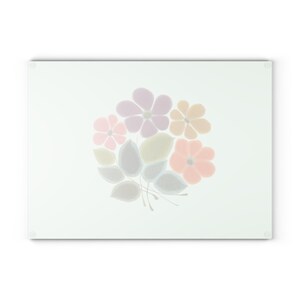 Franciscan Ware Floral Glass Cutting Board – Vintage Kitchen Decor image 10