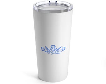 Corningware Azul Aciano Inspirado Vintage Corningware Aciano Corning Ware Azul Corning Aciano Azul Vintage Chill Tumbler 20oz